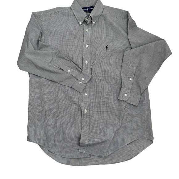 Ralph Lauren Checked Button Up Shirt 16 1/2 - Picture 2 of 5
